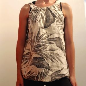 Tahari Linen Small Women's Tank Top. Halter. EUC